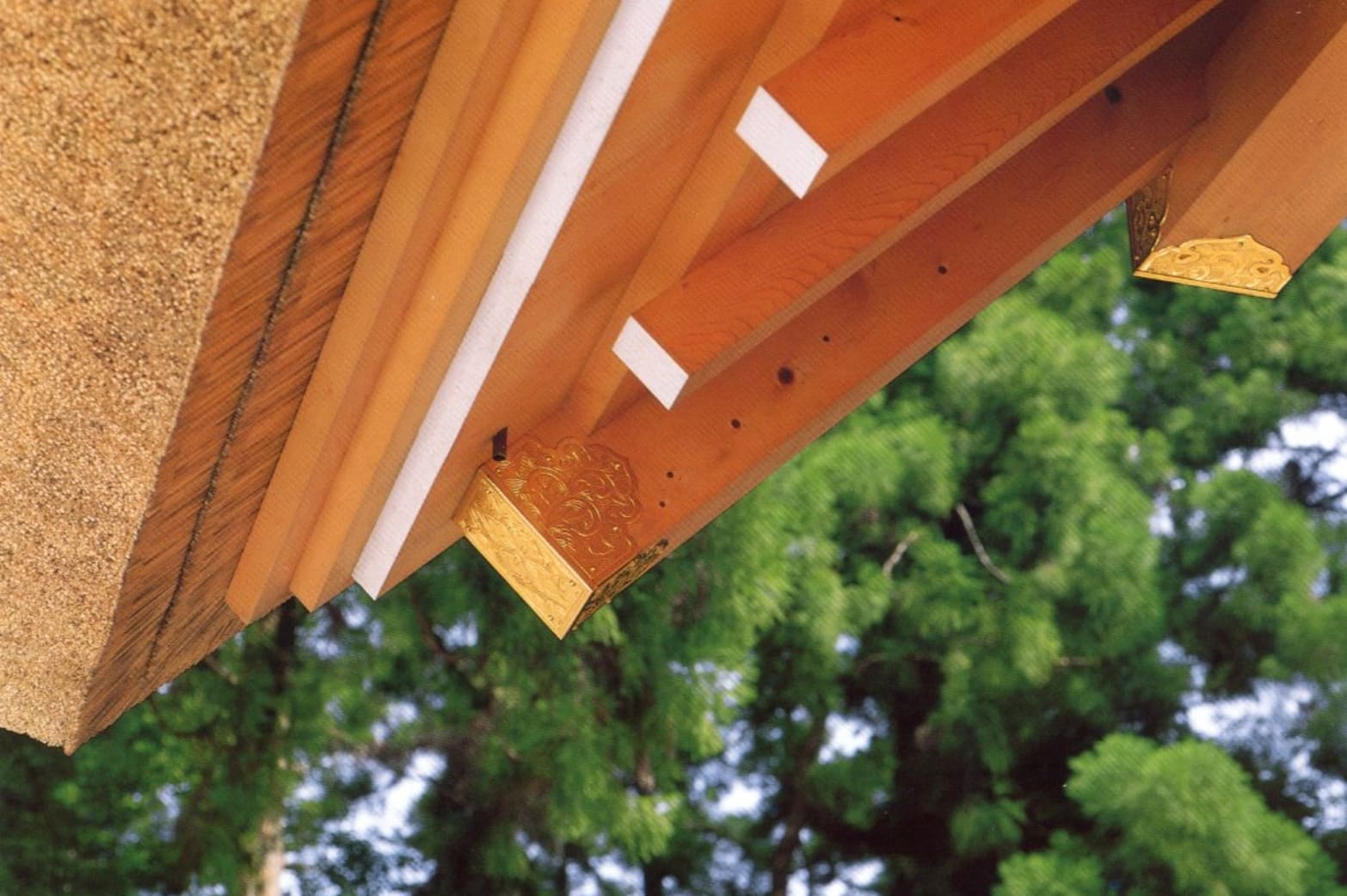 豊受大神宮正殿 軒先部分